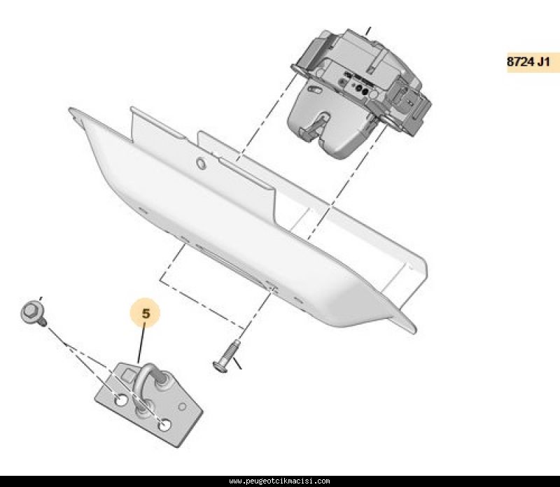 Peugeot 301 Bagaj Kapağı Kiliti Karşılığı